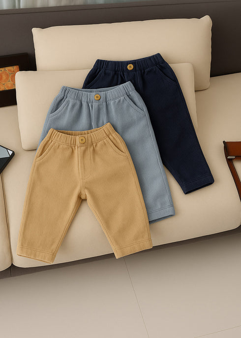 Pack Of Three Ribbed Pants